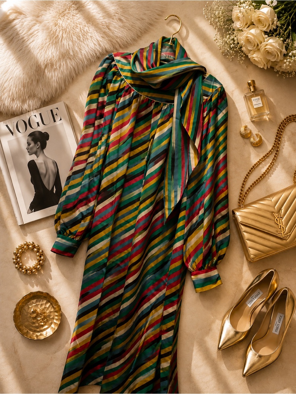 Givenchy Multicolor Striped Dress - Picture 7 of 11